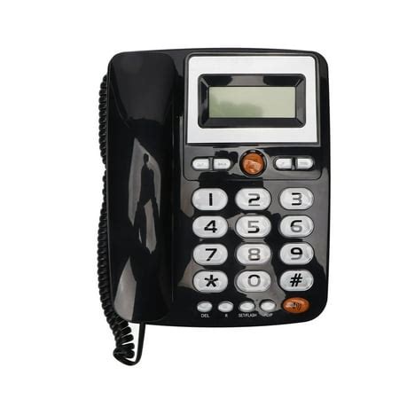 Corded Telephone, Rounded Edges Corded Landline Phone Big Button For ...