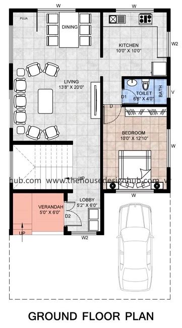 Row House Plans In 800 Sq Ft