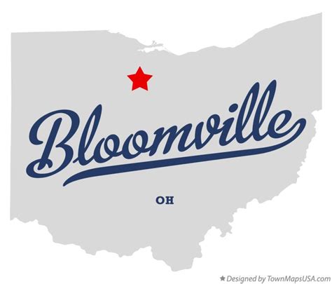 Map of Bloomville, OH, Ohio