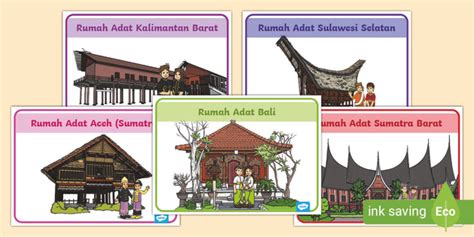 Traditional Houses of Indonesia Poster Pack