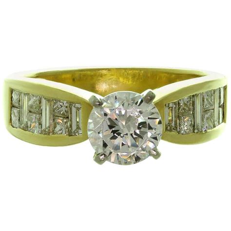 Antique Diamond Platinum Filigree Engagement Ring For Sale at 1stDibs ...