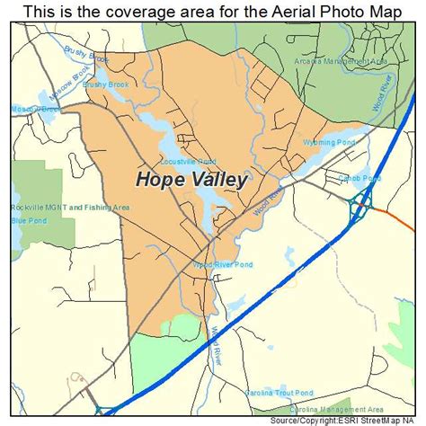 Aerial Photography Map of Hope Valley, RI Rhode Island