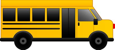 Little Yellow School Bus - Free Clip Art