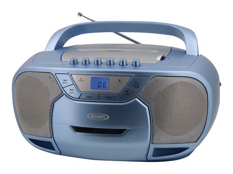 JENSEN CD-590-BL 1-Watt Portable Stereo CD and Cassette Player/Recorder ...