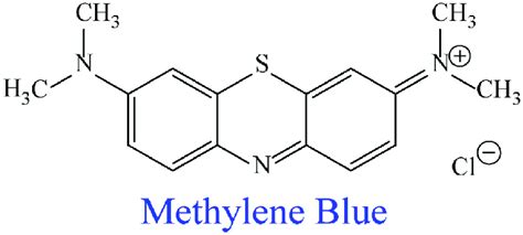 The chemical structure of Methylene blue (MB). | Download Scientific ...