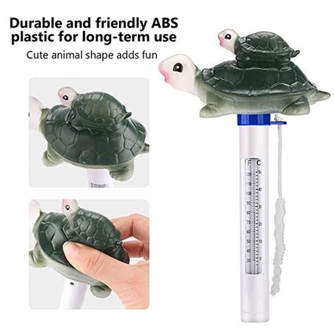 Cute Turtle Swimming Pool Float Temperature Measurement Swimming Pool ...