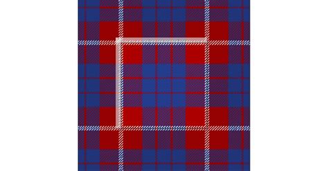 Hamilton Tartan Print Fabric | Zazzle