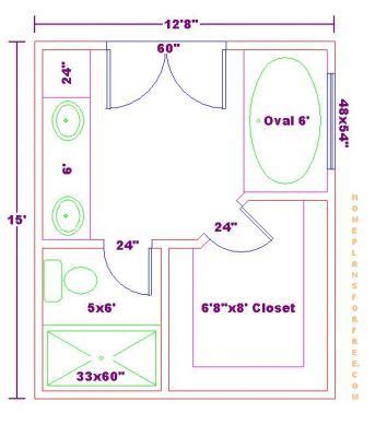 Rectangle Master Bathroom Floor Plans With Walk In Shower