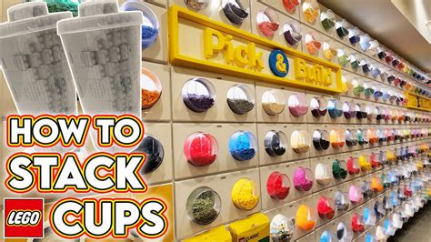 LEGO Store Pick a Brick Haul! How to Stack Cups & Feel for Minifigures ...