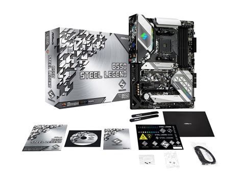 ASRock B550 STEEL LEGEND AM4 ATX AMD Motherboard - Newegg.com