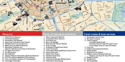 Amsterdam museum map - Amsterdam museums map (Netherlands)