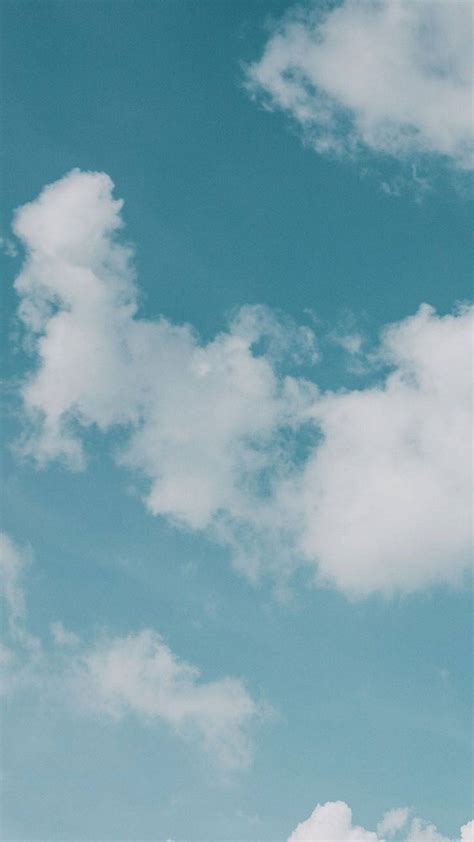 Download Blue Sky Clouds Aesthetic Tablet Wallpaper | Wallpapers.com