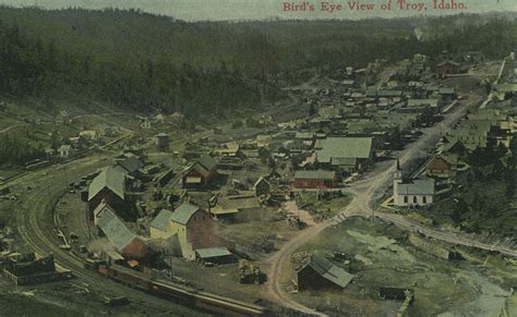 Bird's Eye View, circa 1910 - Troy, Idaho | Birds Eye View o… | Flickr