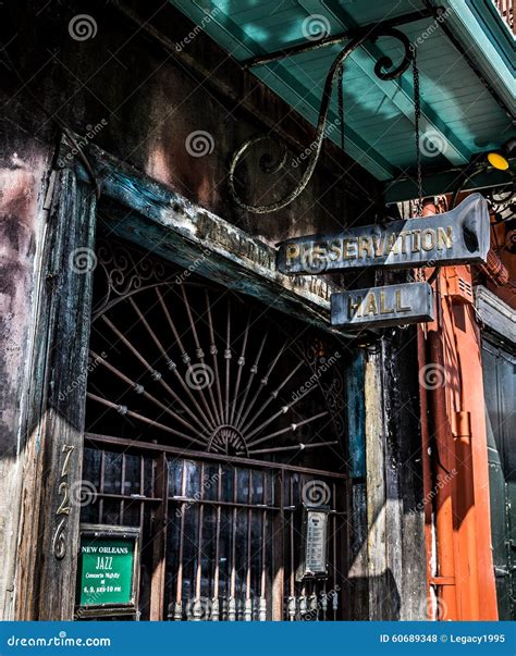 New Orleans French Quarter Architecture - Preservation Hall Jazz Club ...