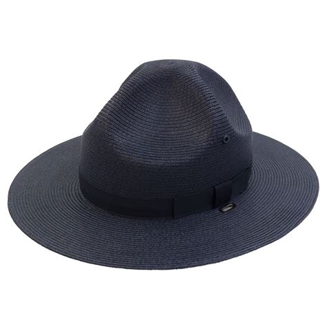 Stratton Campaign Style Straw Hat | Curtis Blue Line