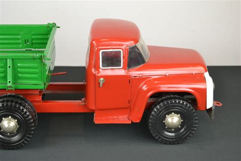 Vintage Large Semi Trailer Truck Toy, USSR, 1990s | Retro Station