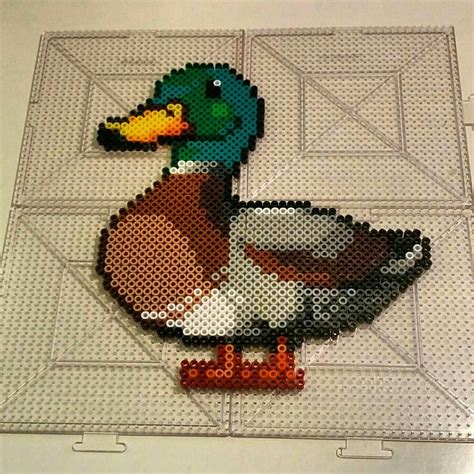 Duck perler beads by thevendelo | Perler beads, Perler beads designs, Perler patterns