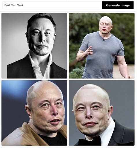 Bald Elon Musk : r/weirddalle