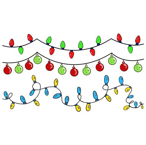 How to Draw Christmas Lights - Really Easy Drawing Tutorial