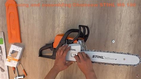 Unboxing and Assembling STIHL MS 180 Chainsaw in 2 minutes - Bob The Tool Man - YouTube