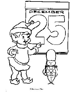 Christmas Santa´s Elves Coloring Pages