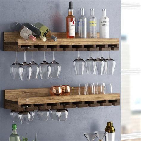 Brackets For Glass Shelves #SmallGlassShelvesWallMount | Wine glass shelf, Wine glass storage ...