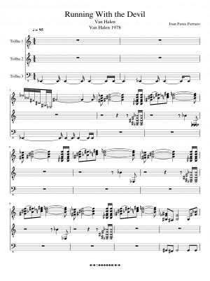 Free sheet music: Running With the Devil- by Van Halen, Play and Download any time