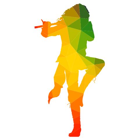 Flute player silhouette | Free SVG