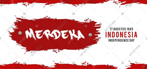 Selamat Hari Kemerdekaan Indonesia Independence Day Background Merah ...