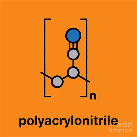 Polyacrylonitrile Polymer Chemical Structure #1 by Molekuul/science ...