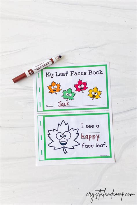 Leaf Printable Book - CrystalandComp.com