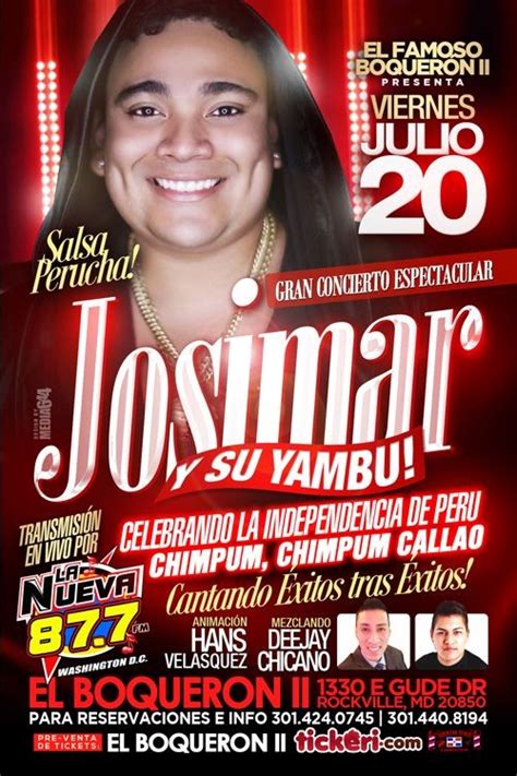 Josimar y su Yambu | Tickeri - concert tickets, latin tickets, latino ...