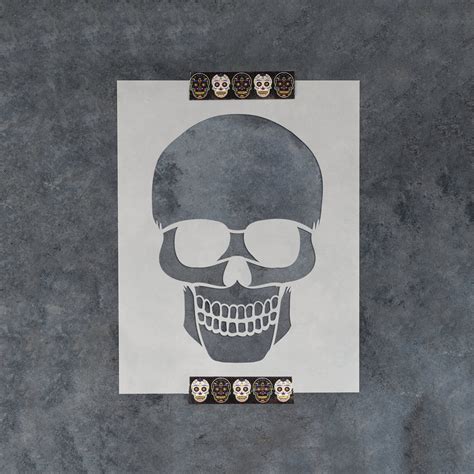 Skull Halloween Stencil Skull Stencil, Stencil of Skull, Halloween ...