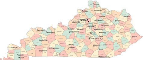 Kentucky Counties Map