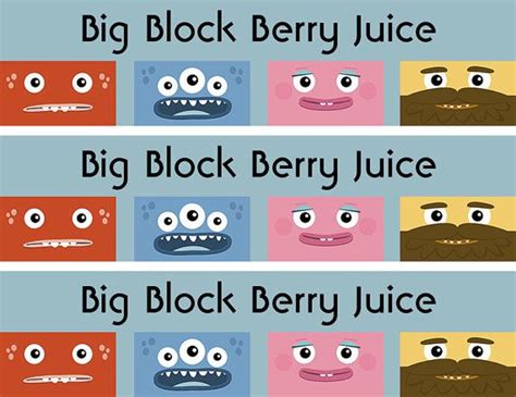 Big Block Singsong Party Bottle Wraps | Big block sing song party, Big ...