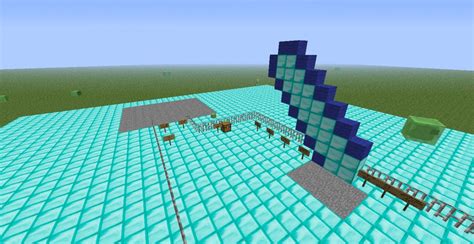 How To Build A Giant Diamond Sword Minecraft Project