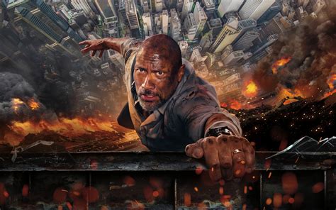 1920x1200 Resolution Skyscraper Dwayne Johnson 2018 Movie 1200P ...