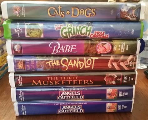 Disney Classics VHS Movies / VHS Tapes/cats and Dogs/babe/how - Etsy