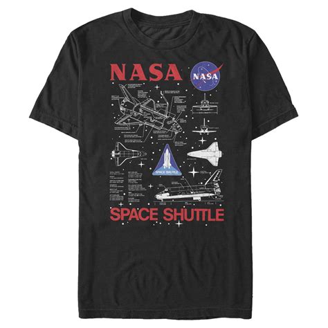 NASA - Men's NASA Space Shuttle Schematic Details T-Shirt - Walmart.com - Walmart.com