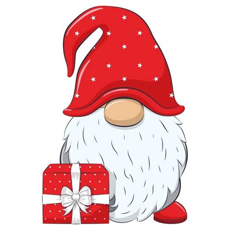 Christmas Gnome Clipart EPS, PNG, JPEG, Nordic Gnome, New Year Clip art ...