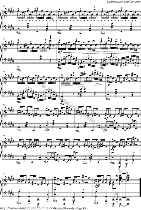 Croatian Rhapsody by Maksim Mrvica(4) Free Piano Sheet Music | Learn ...