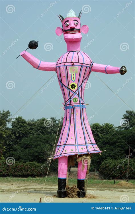 Ravana Effigy In A Ground Stock Photos - Image: 16686143