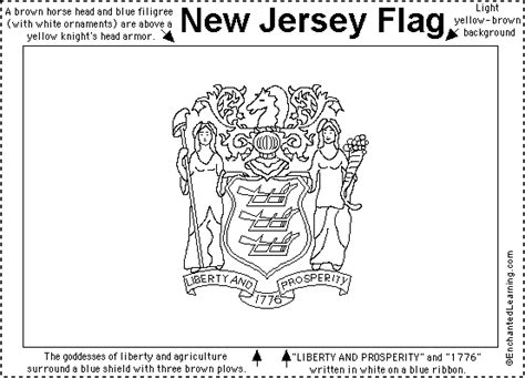 New Jersey Flag Printout - EnchantedLearning.com