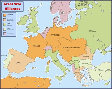 Map of the Alliances of the Great War [Weird WW1] : r/imaginarymaps