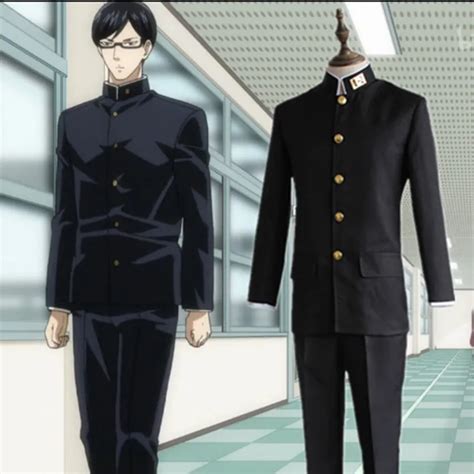 Sakamoto Desu ga? Sakamoto Cosplay Costume Class 3 Grade 2 Black ...