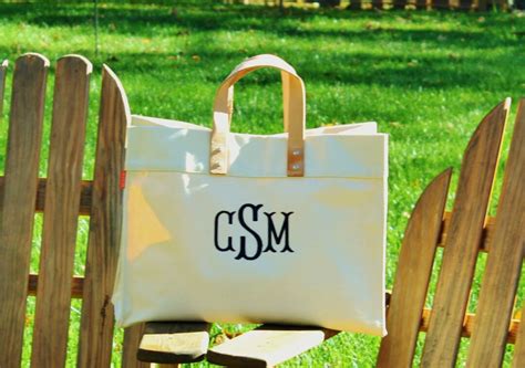 Monogrammed Large Utility Tote, Monogram, Women's, Monogrammed, Travel ...