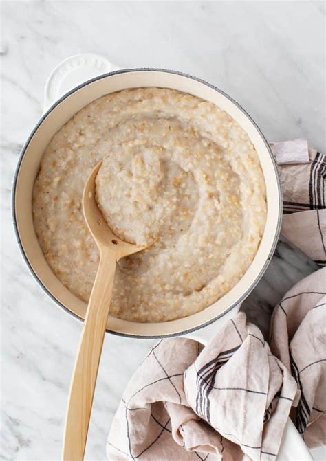 Whole Oat Porridge Recipe - Love and Lemons