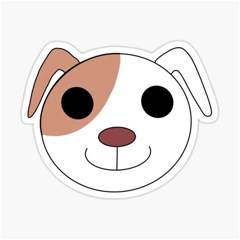 "Dog Brown Emoji Cute Kawaii Full Face" Sticker for Sale by cmatsukawa ...