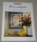 COUNTED CROSS STITCH CHART PAGES FOR ROSE SAMPLER FLOWERS ALPHABET | eBay