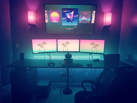 First battlestation, hella cable management to do, but happy with progress so far. | Scrolller